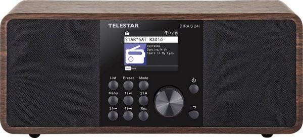 Produktbild: Telestar DIRA S 24i Internet Tischradio Internet, DAB+, UKW AUX, Bluetooth&reg;, DLNA, USB, WLAN, Internetradio Aufnahmefunktion, DLNA-f&auml;hig, Inkl. Fer