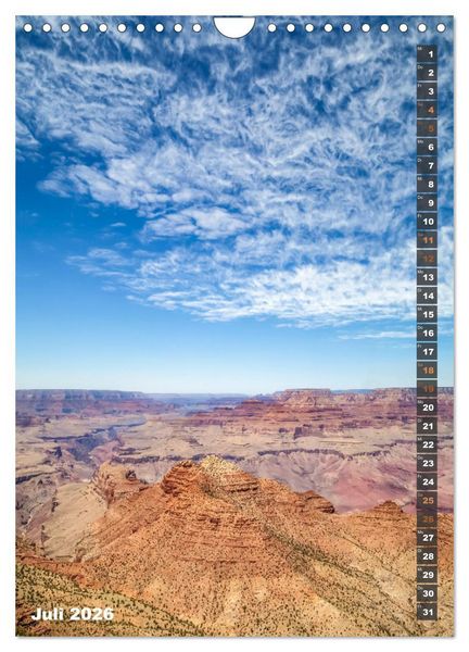 Produktbild: GRAND CANYON Imposante Aussichten (Wandkalender 2026 DIN A4 hoch), CALVENDO Monatskalender