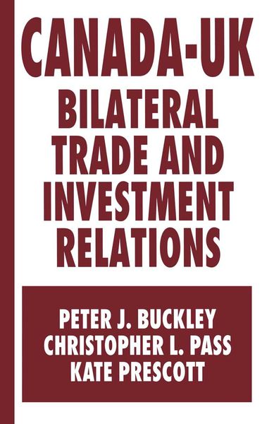 Produktbild: Canada-UK Bilateral Trade and Investment Relations