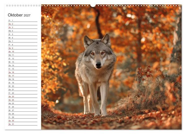 Produktbild: Die Seele der Wildnis (hochwertiger Premium Wandkalender 2027 DIN A2 quer), Kunstdruck in Hochglanz