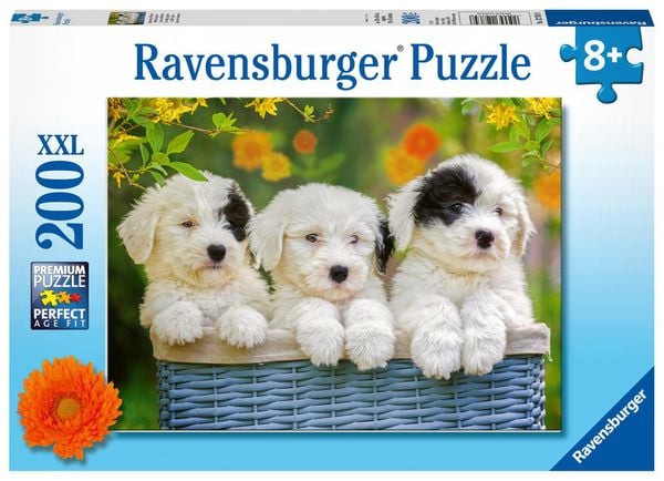 Produktbild: Puzzle Ravensburger Kuschelige Welpen 200 Teile XXL