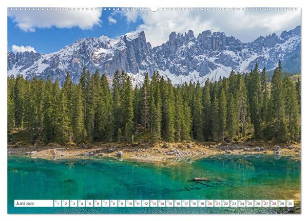 Produktbild: S&uuml;dtirol - Von Meran bis zum Pragser Wildsee (hochwertiger Premium Wandkalender 2026 DIN A2 quer), Kunstdruck in Hochglanz