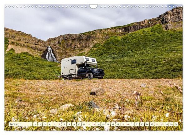 Produktbild: Overlanding on Iceland - Mit dem 4x4 Camper kreuz und quer &uuml;ber die Insel (Wandkalender 2027 DIN A3 quer), CALVENDO Monatskalender