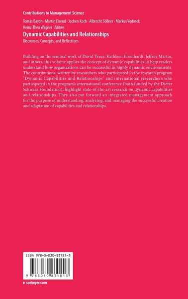 Produktbild: Dynamic Capabilities and Relationships