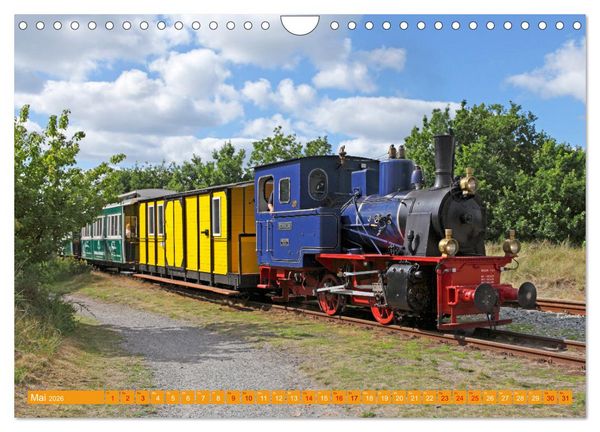 Produktbild: Dampfeisenbahnen in Deutschland (Wandkalender 2026 DIN A4 quer), CALVENDO Monatskalender