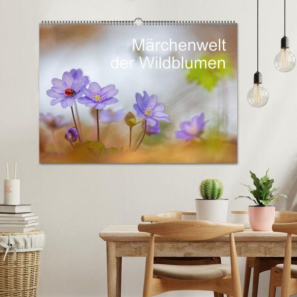 Produktbild: M&auml;rchenwelt der Wildblumen (Wandkalender 2026 DIN A2 quer), CALVENDO Monatskalender