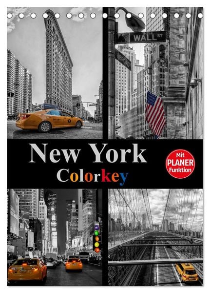 Produktbild: New York Colorkey (Tischkalender 2026 DIN A5 hoch), CALVENDO Monatskalender