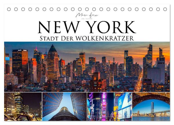 New York - Stadt der Wolkenkratzer (Tischkalender 2026 DIN A5 quer), CALVENDO Monatskalender