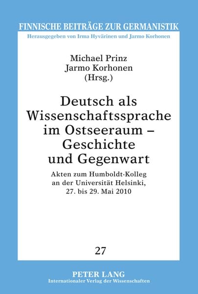 Produktbild: Deutsch als Wissenschaftssprache im Ostseeraum &ndash; Geschichte und Gegenwart