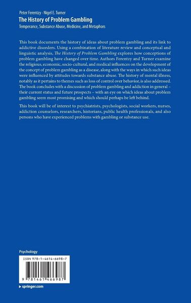 Produktbild: The History of Problem Gambling