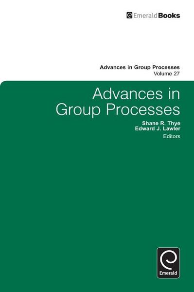 Produktbild: Advances in Group Processes