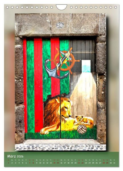 Produktbild: T&uuml;ren in Madeira (Wandkalender 2026 DIN A4 hoch), CALVENDO Monatskalender