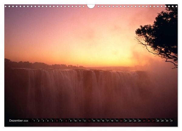 Produktbild: Victoria Wasserf&auml;lle, Mosi-oa-Tunya der "Donnernde Rauch" (Wandkalender 2026 DIN A3 quer), CALVENDO Monatskalender