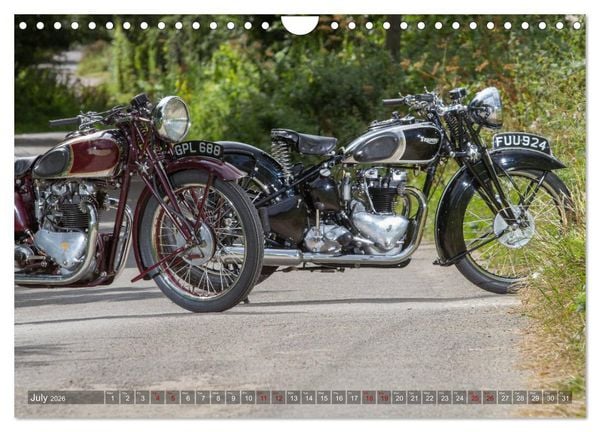 Produktbild: Classic Motorcycles (Wall Calendar 2026 DIN A4 landscape), CALVENDO 12 Month Wall Calendar