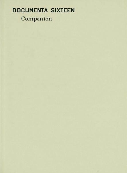 Produktbild: documenta 16 Companion