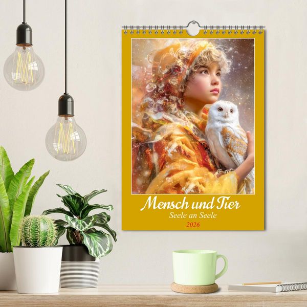 Produktbild: Mensch und Tier - Seele an Seele (Wandkalender 2026 DIN A4 hoch), CALVENDO Monatskalender