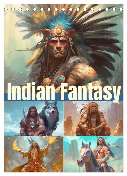 Produktbild: Indian Fantasy (Tischkalender 2026 DIN A5 hoch), CALVENDO Monatskalender