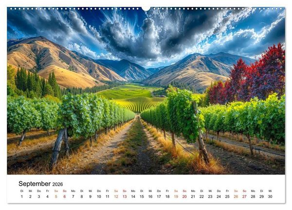 Produktbild: Neuseeland - Land der tausend Horizonte (Wandkalender 2026 DIN A2 quer), CALVENDO Monatskalender