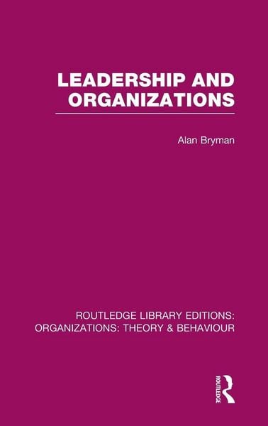 Produktbild: Leadership and Organizations (RLE
