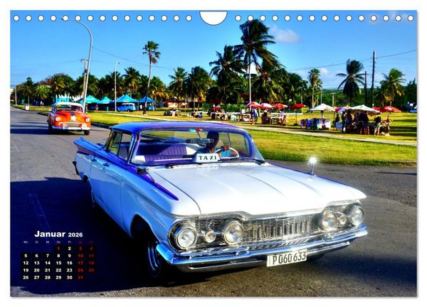 Produktbild: Ganz in Wei&szlig; - Elegante Oldtimer der F&uuml;nfziger Jahre (Wandkalender 2026 DIN A4 quer), CALVENDO Monatskalender