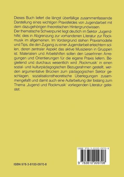 Produktbild: Praxishandbuch Rockmusik in der Jugendarbeit