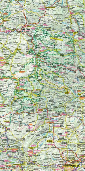 Produktbild: MoTourMaps Languedoc-Roussillon Auto- und Motorradkarte 1:330.000