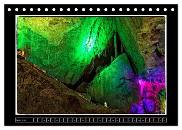 Produktbild: Tropfstein Dechenh&ouml;hle (Tischkalender 2026 DIN A5 quer), CALVENDO Monatskalender