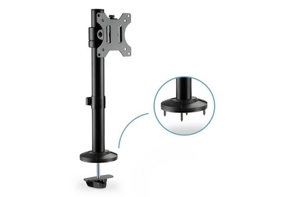 Produktbild: Digitus DA-90397 Monitor-Tischhalterung 1 Display(s) 33,0cm (13\") - 81,3cm (32\") Schwarz, Schwarz (matt) Neigbar, Rotierbar