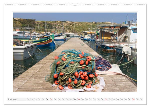 Produktbild: Malta. Impressionen einer Insel (Wandkalender 2026 DIN A2 quer), CALVENDO Monatskalender