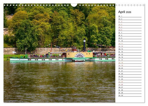 Produktbild: Schaufelraddampfer (Wandkalender 2026 DIN A3 quer), CALVENDO Monatskalender