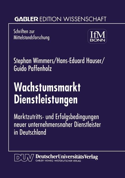 Produktbild: Wachstumsmarkt Dienstleistungen