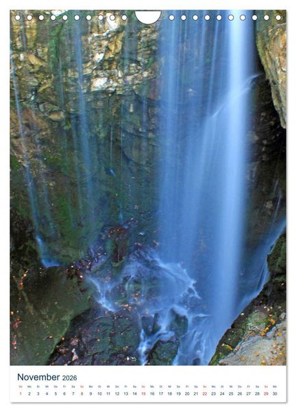 Produktbild: Sch&ouml;ner Wasserfall (Wandkalender 2026 DIN A4 hoch), CALVENDO Monatskalender