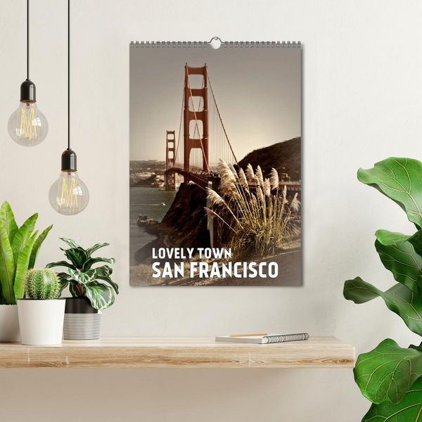 Produktbild: Lovely Town SAN FRANCISCO (Wall Calendar 2026 DIN A3 portrait), CALVENDO 12 Month Wall Calendar