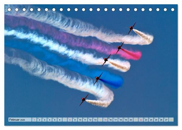 Produktbild: Flugschau - frei sein (Tischkalender 2026 DIN A5 quer), CALVENDO Monatskalender