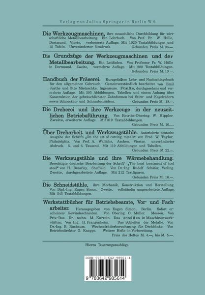 Produktbild: Die Bearbeitung von Maschinenteilen