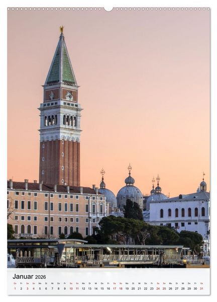 Produktbild: Venedig - Zwischen Wasser und Himmel (Wandkalender 2026 DIN A2 hoch), CALVENDO Monatskalender