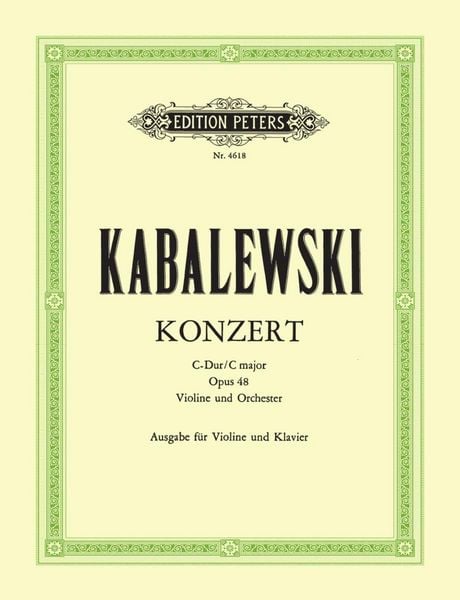 Produktbild: Violin Concerto in C Op. 48
