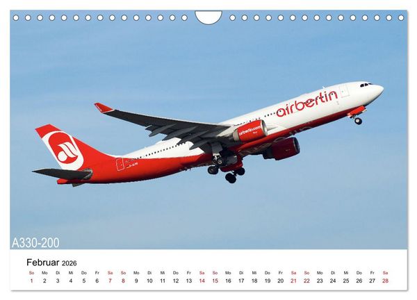 Produktbild: Flugzeuge von Airbus (Wandkalender 2026 DIN A4 quer), CALVENDO Monatskalender