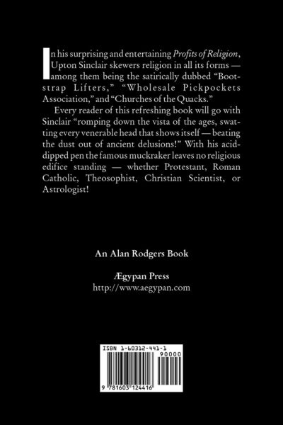 Produktbild: The Profits of Religion by Upton Sinclair, Fiction, Classics, Literary