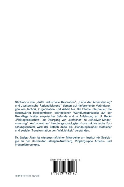 Produktbild: Betrieblicher Wandel in der Risikogesellschaft