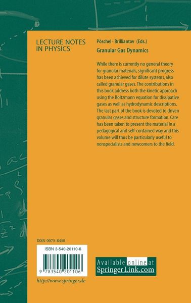 Produktbild: Granular Gas Dynamics