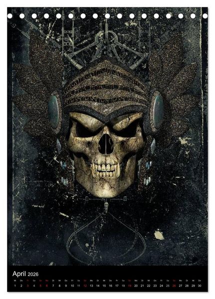 Produktbild: S.O.D. - Skulls Of Death Vol. I - Totenkopf Artworks (Tischkalender 2026 DIN A5 hoch), CALVENDO Monatskalender