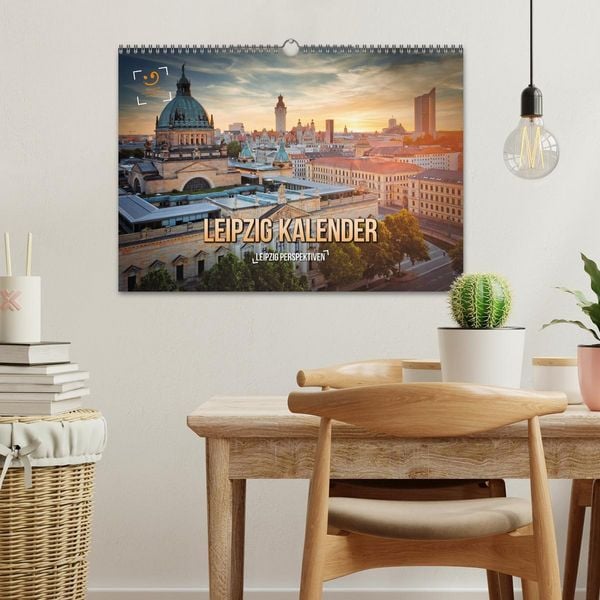 Produktbild: Leipzig Kalender Perspektiven (Wandkalender 2026 DIN A3 quer), CALVENDO Monatskalender