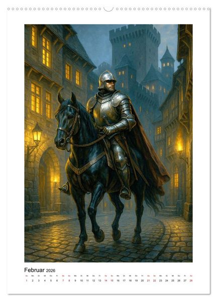 Produktbild: Ritter - Ehrenm&auml;nner (hochwertiger Premium Wandkalender 2026 DIN A2 hoch), Kunstdruck in Hochglanz