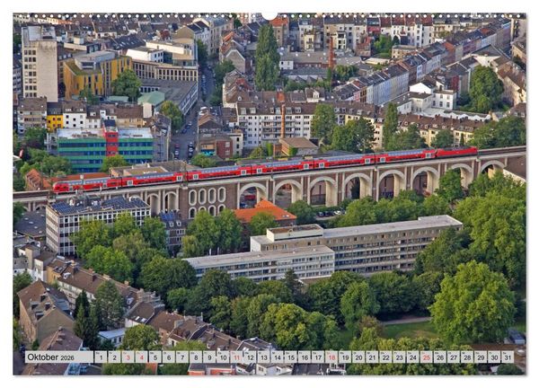 Produktbild: Aachen aus der Luft - Eine Fahrt mit dem Hei&szlig;luftballon (hochwertiger Premium Wandkalender 2026 DIN A2 quer), Kunstdruck in Hochglanz