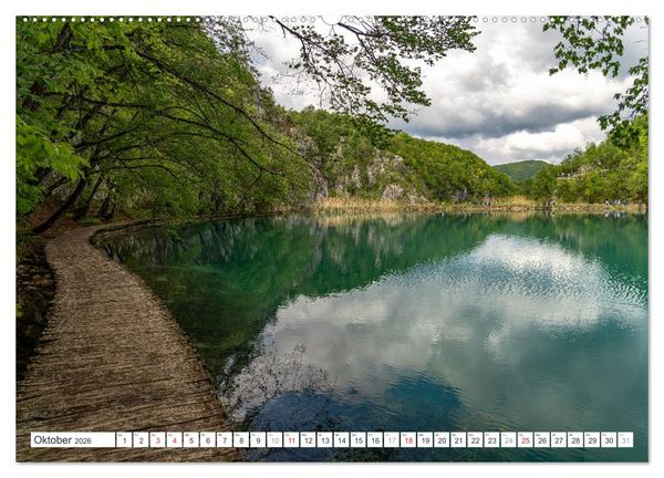 Produktbild: Welterbe in Kroatien - Plitvicer Seen (Wandkalender 2026 DIN A2 quer), CALVENDO Monatskalender