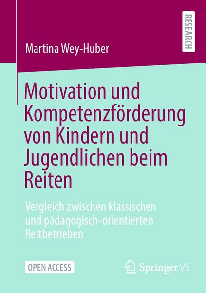 Produktbild: Motivation und Kompetenzf&ouml;rderung von Kindern und Jugendlichen beim Reiten