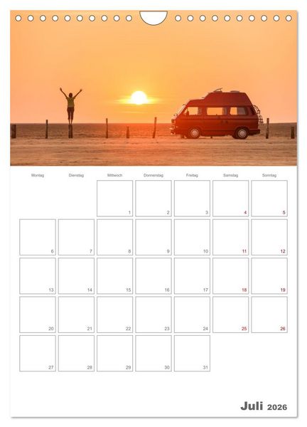 Produktbild: Vanlife Jahresplaner (Wandkalender 2026 DIN A4 hoch), CALVENDO Monatskalender