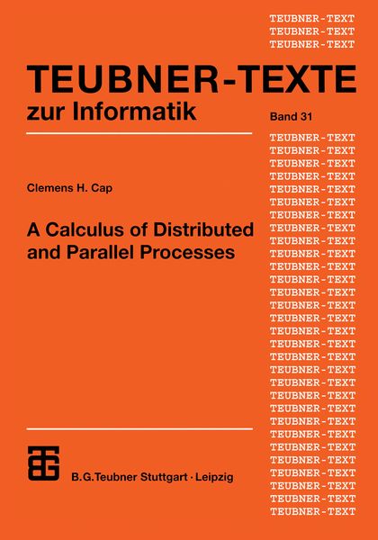 Produktbild: A Calculus of Distributed and Parallel Processes