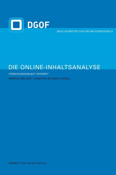 Produktbild: Die Online-Inhaltsanalyse